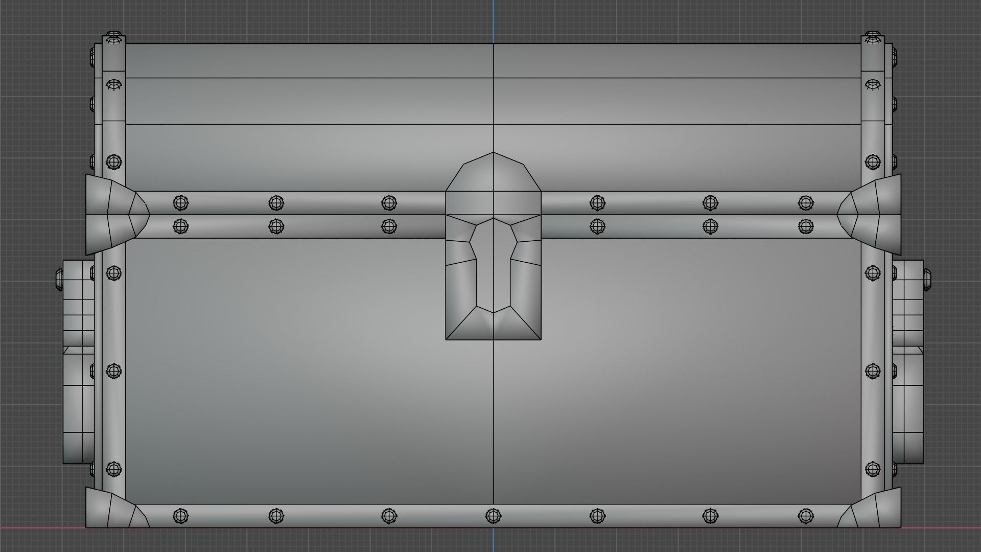 Treasure Chest Low-poly 3D model_8