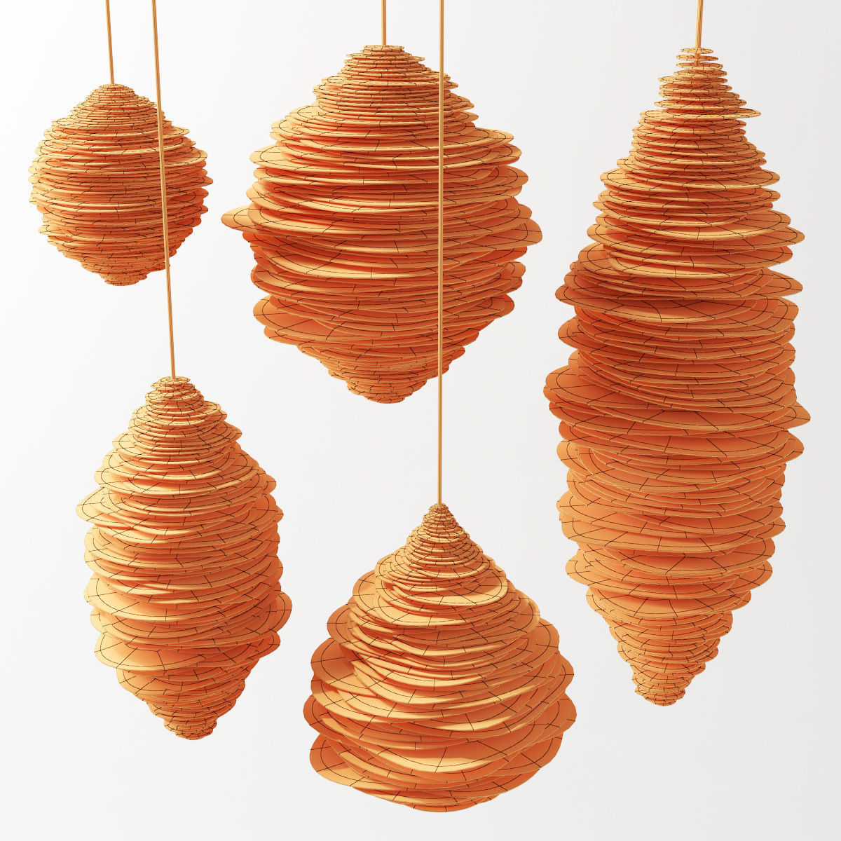 Parametric vespiary decor n1 3D model_10