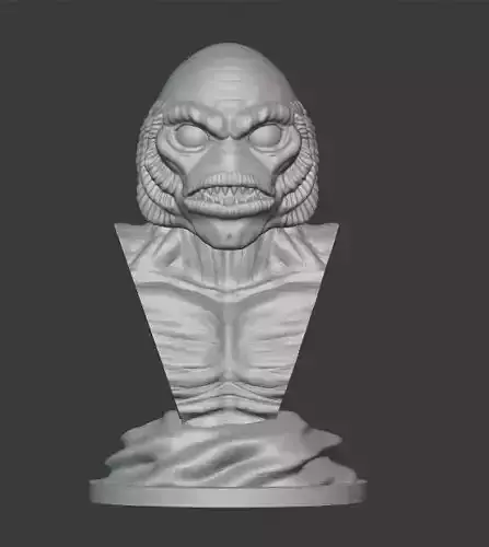 Gillman bust of alien head