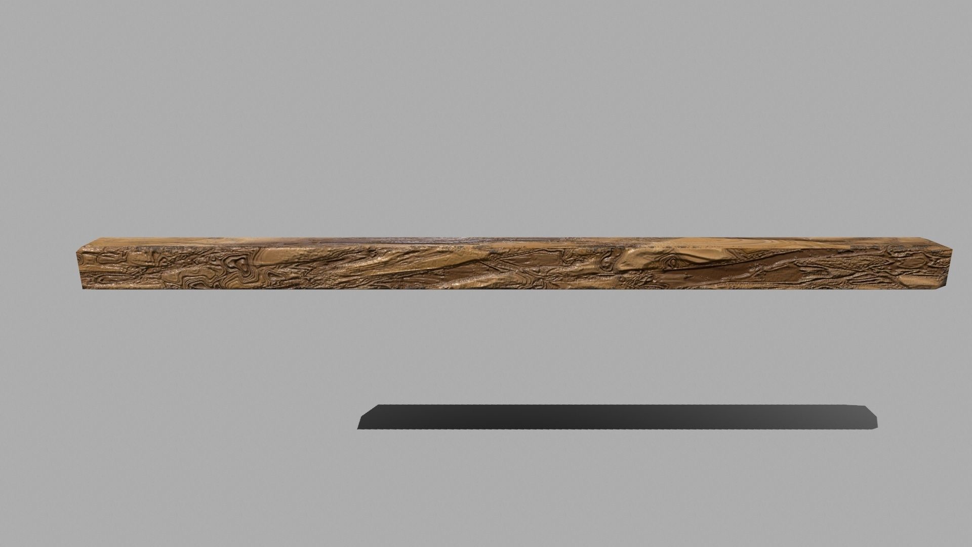 Wood Set rope Low-poly 3D model_21