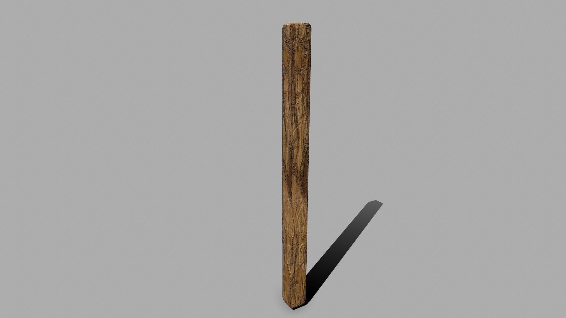 Wood Set rope Low-poly 3D model_23