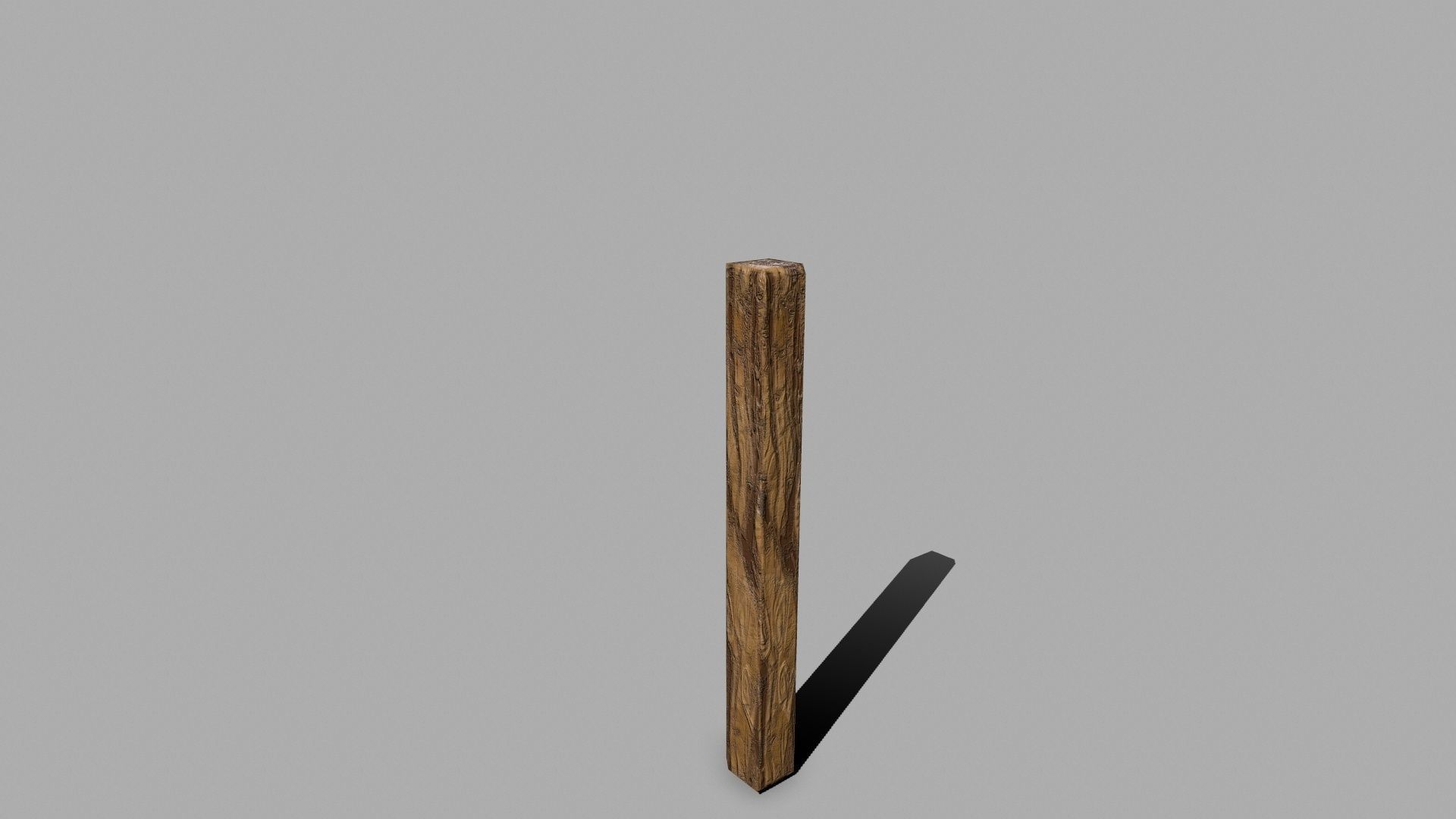 Wood Set rope Low-poly 3D model_22