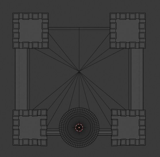 Castle Low-poly 3D model_5