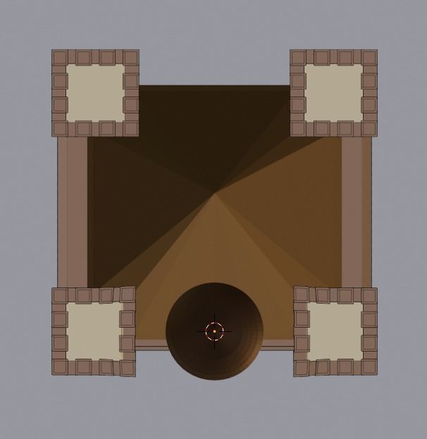 Castle Low-poly 3D model_8