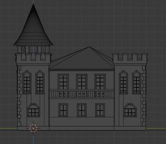 Castle Low-poly 3D model_13