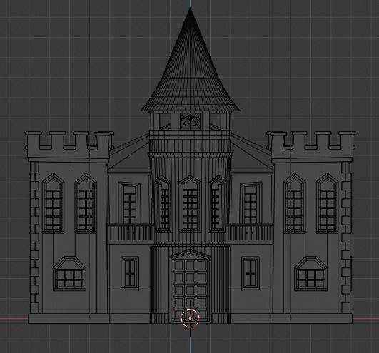 Castle Low-poly 3D model_12