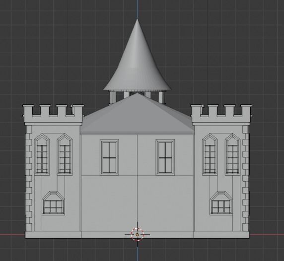 Castle Low-poly 3D model_11