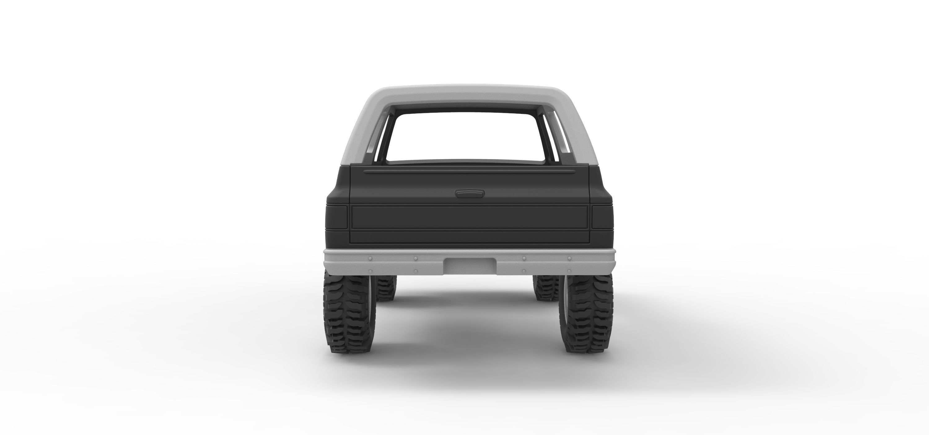 Shell and wheels 1988 Chevrolet Blazer K5 Scale 1 to 25 3D print model_10