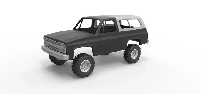 Shell and wheels 1988 Chevrolet Blazer K5 Scale 1 to 25