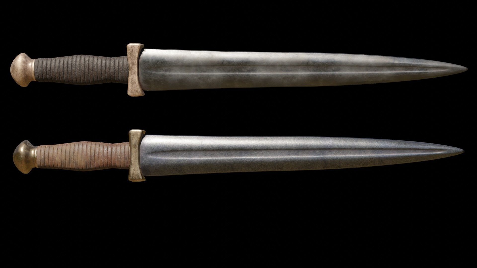 Greek Sword Xiphos Collection Low-poly 3D model_47