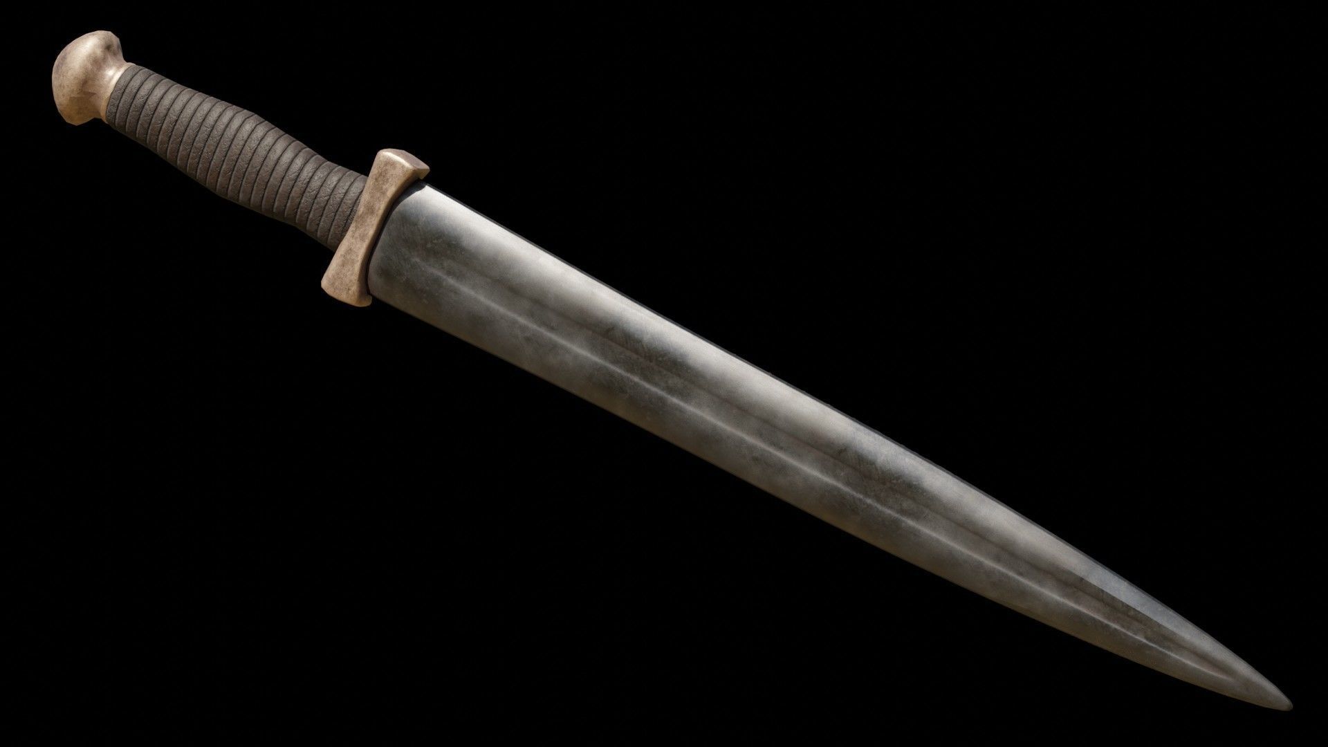 Greek Sword Xiphos Collection Low-poly 3D model_46