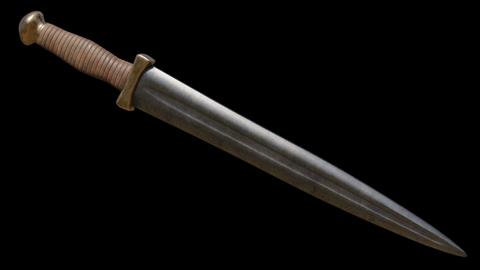 Greek Sword Xiphos Collection Low-poly 3D model_45