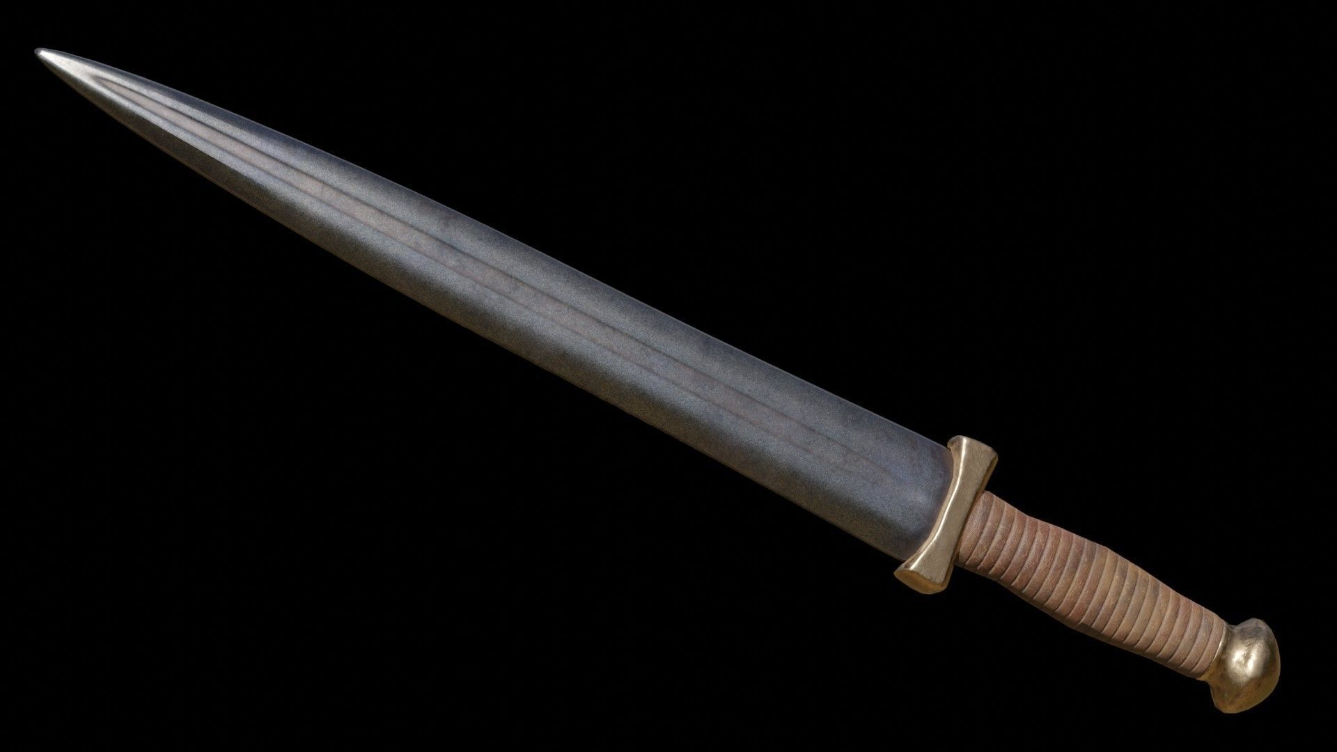 Greek Sword Xiphos Collection Low-poly 3D model_41