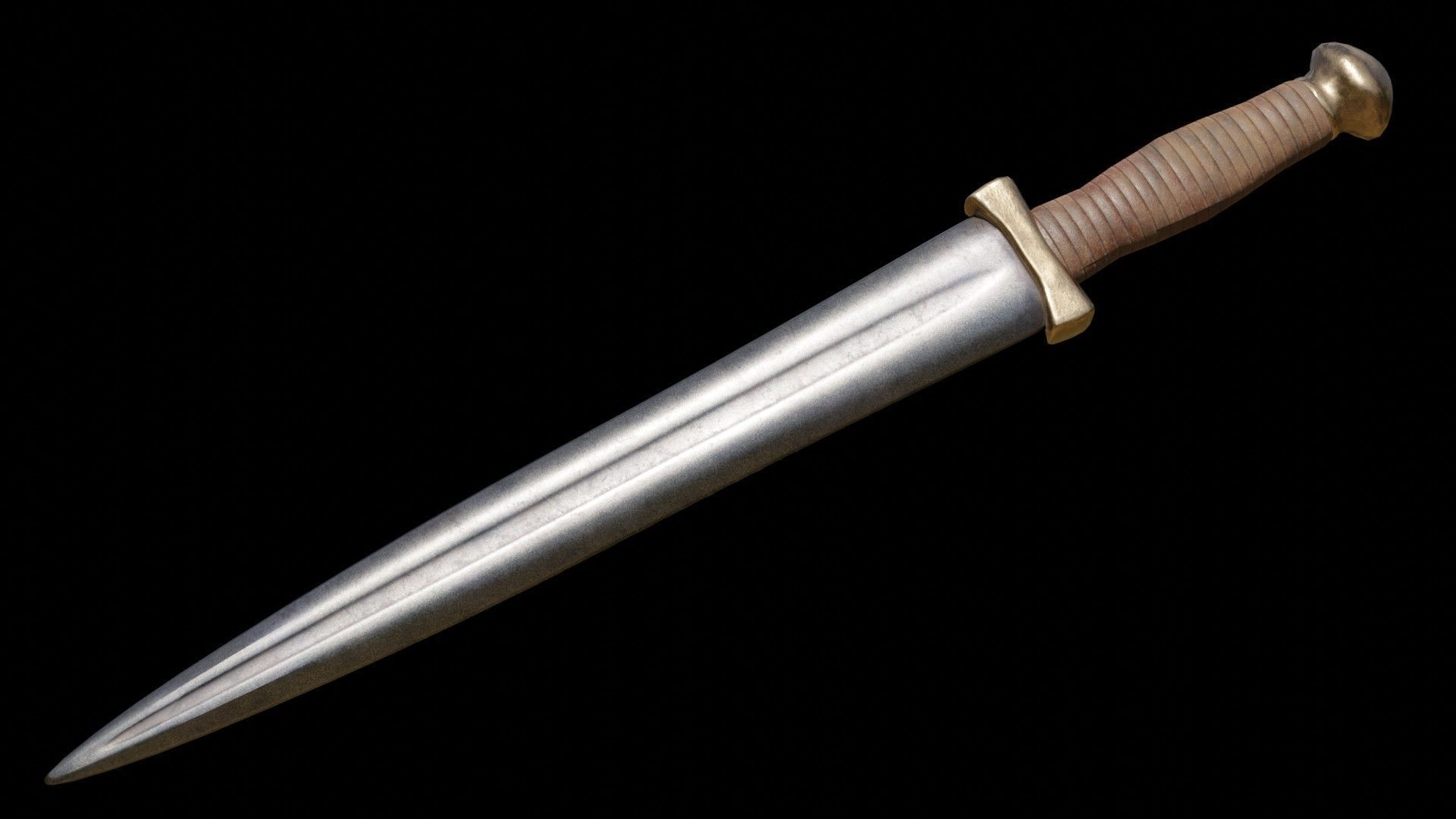 Greek Sword Xiphos Collection Low-poly 3D model_44