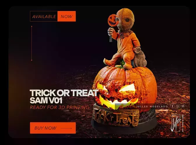 Trick or Treat  Sam 3D print model