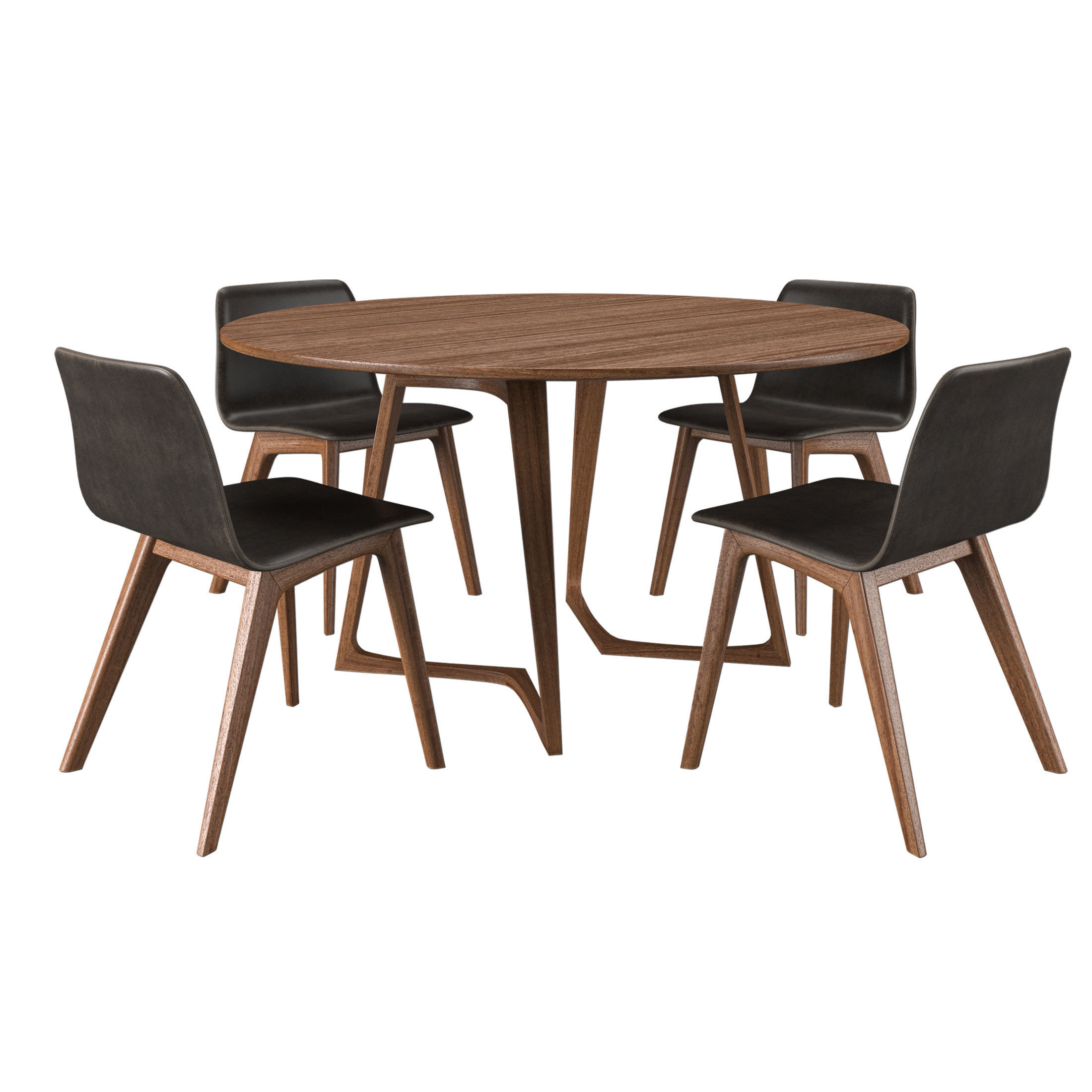 Morph Chair And Twist Table 3D model_4