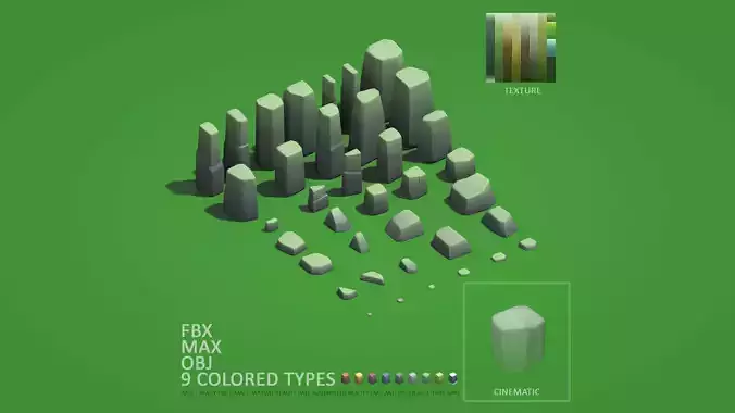 Cartoon Stones Pack1 v3 - Cinematic