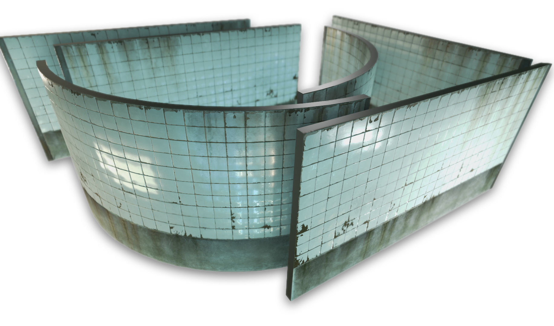 Wall modular - PBR - Game-ready Low-poly 3D model_19