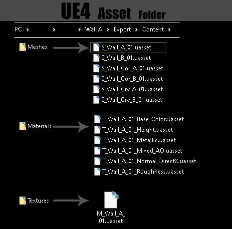 Wall modular - PBR - Game-ready Low-poly 3D model_5