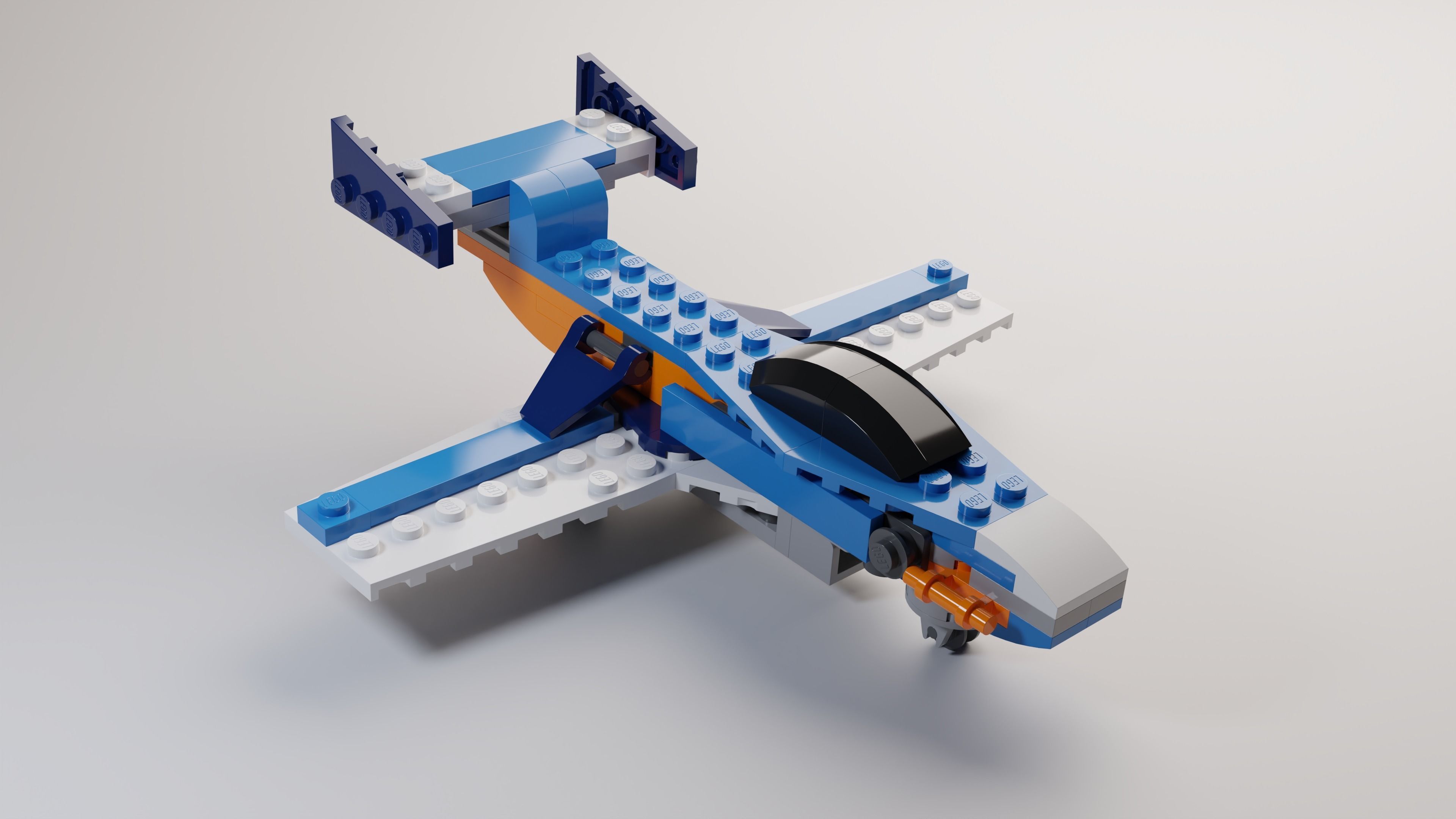 High Quality Lego 3 in 1 Aircrafts set 3D model_7