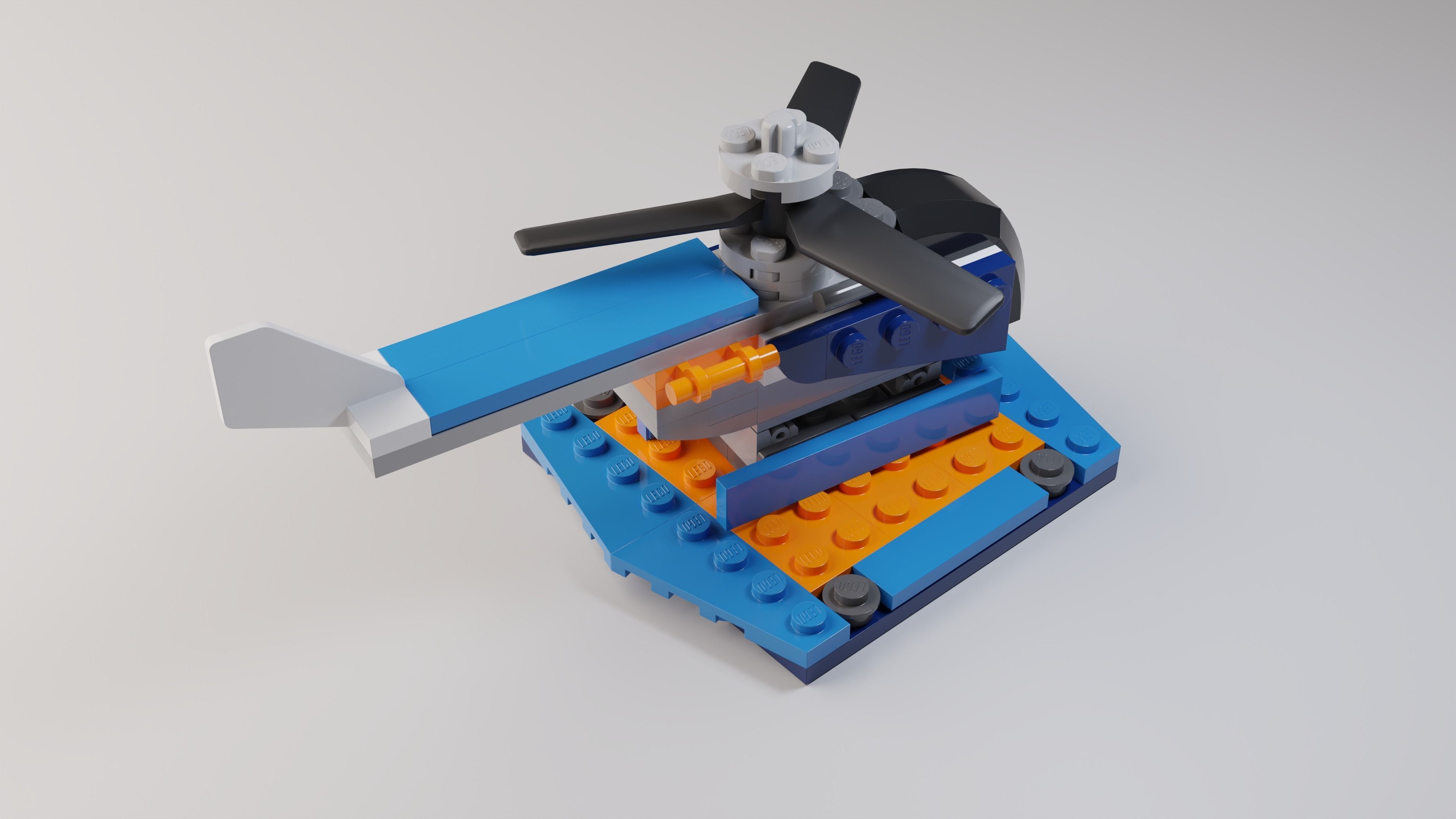 High Quality Lego 3 in 1 Aircrafts set 3D model_10