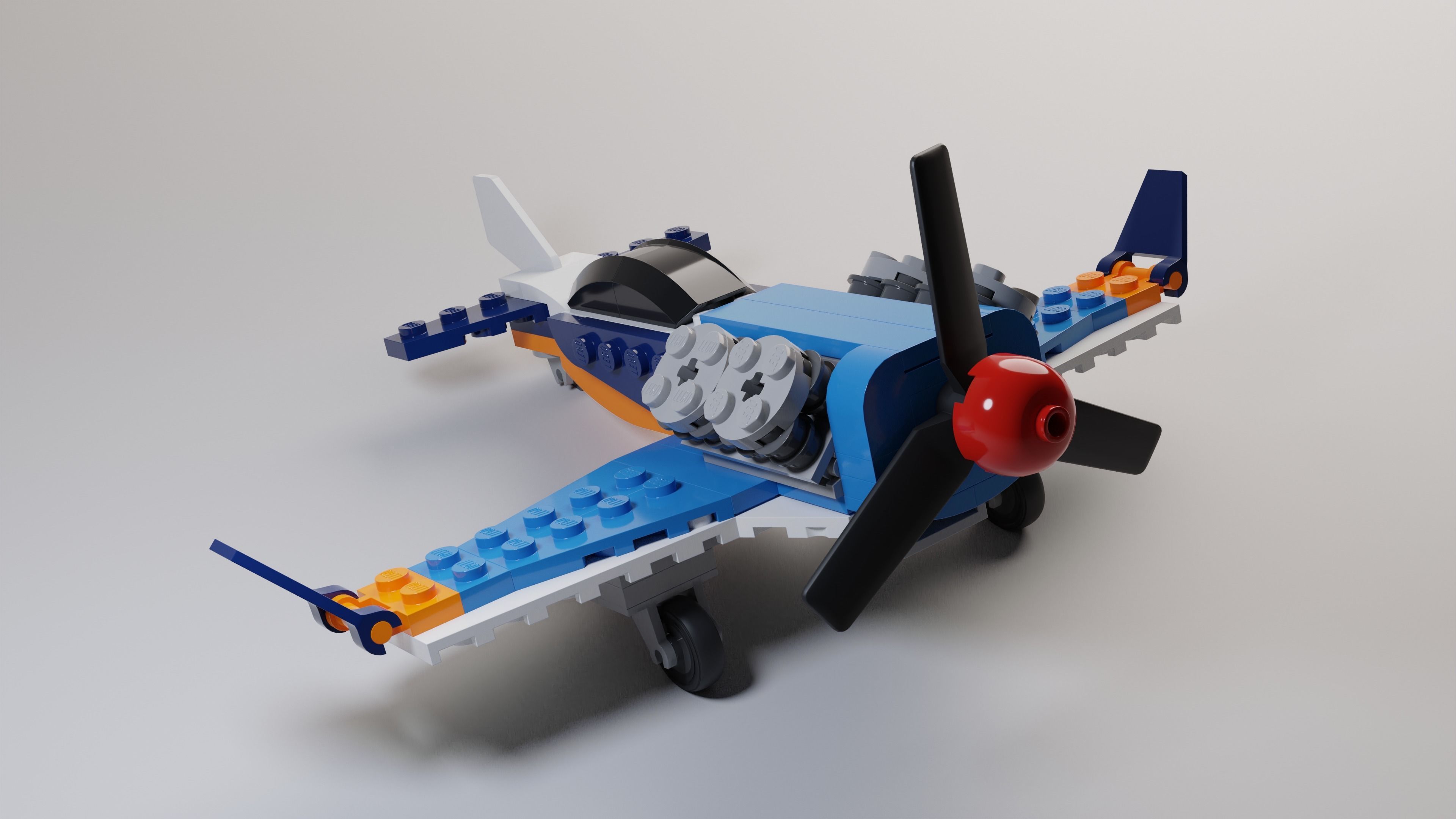 High Quality Lego 3 in 1 Aircrafts set 3D model_5