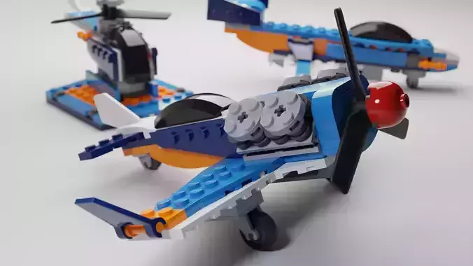 High Quality Lego 3 in 1 Aircrafts set 3D model