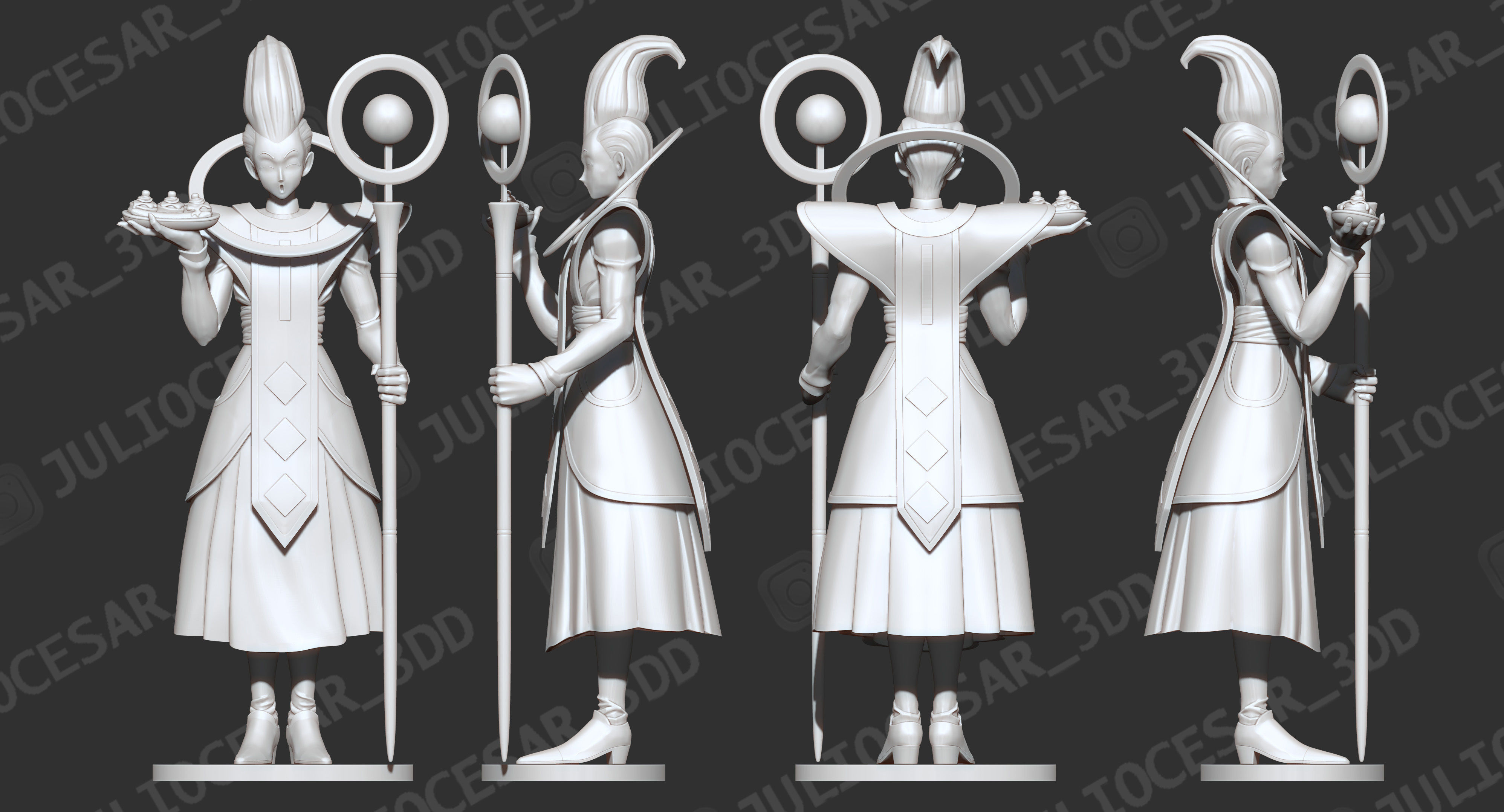 Dragon ball - Whis 3D print model_3
