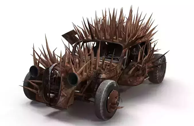 Plymouth Rock Fury Road Low-poly 3D model