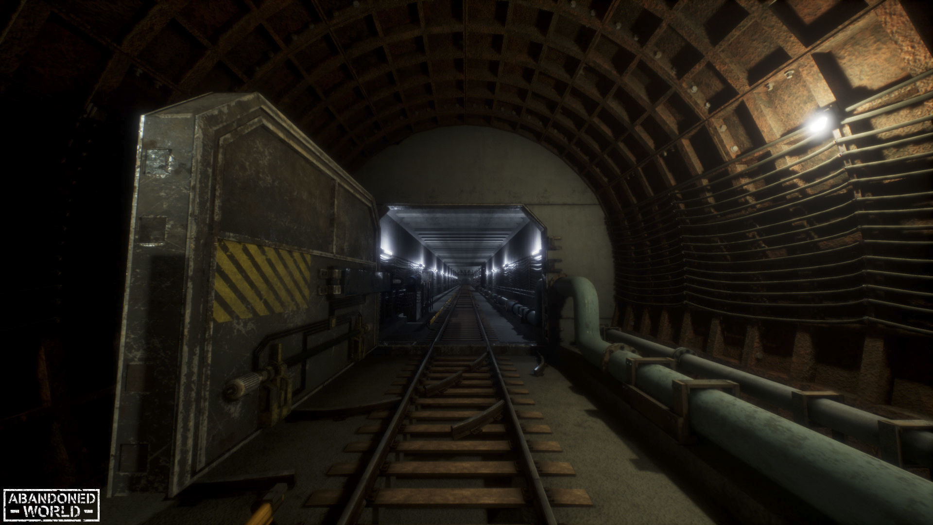 Modular Subway Tunnels for UE Low-poly 3D model_9