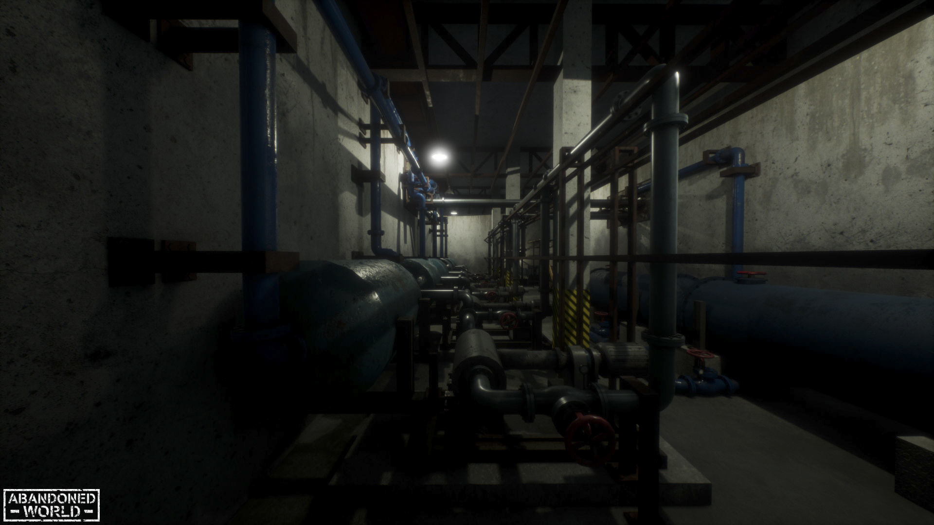 Modular Subway Tunnels for UE Low-poly 3D model_27