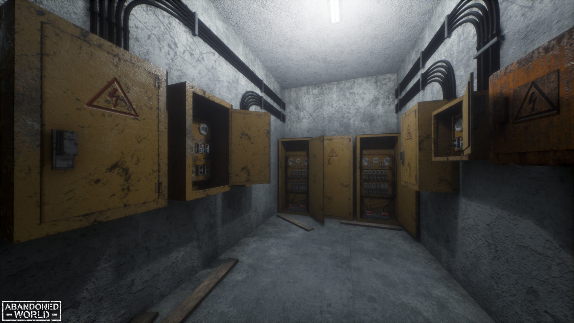 Modular Subway Tunnels for UE Low-poly 3D model_16