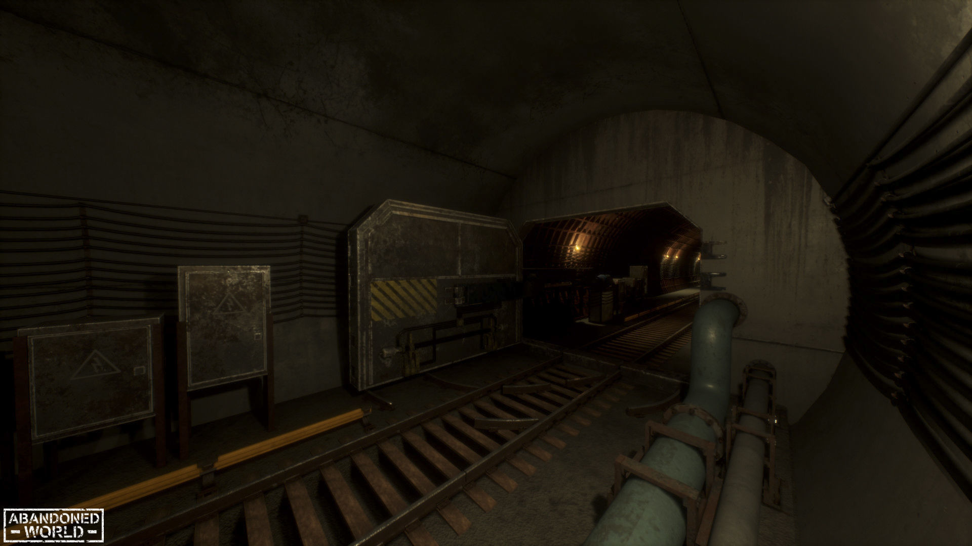 Modular Subway Tunnels for UE Low-poly 3D model_7