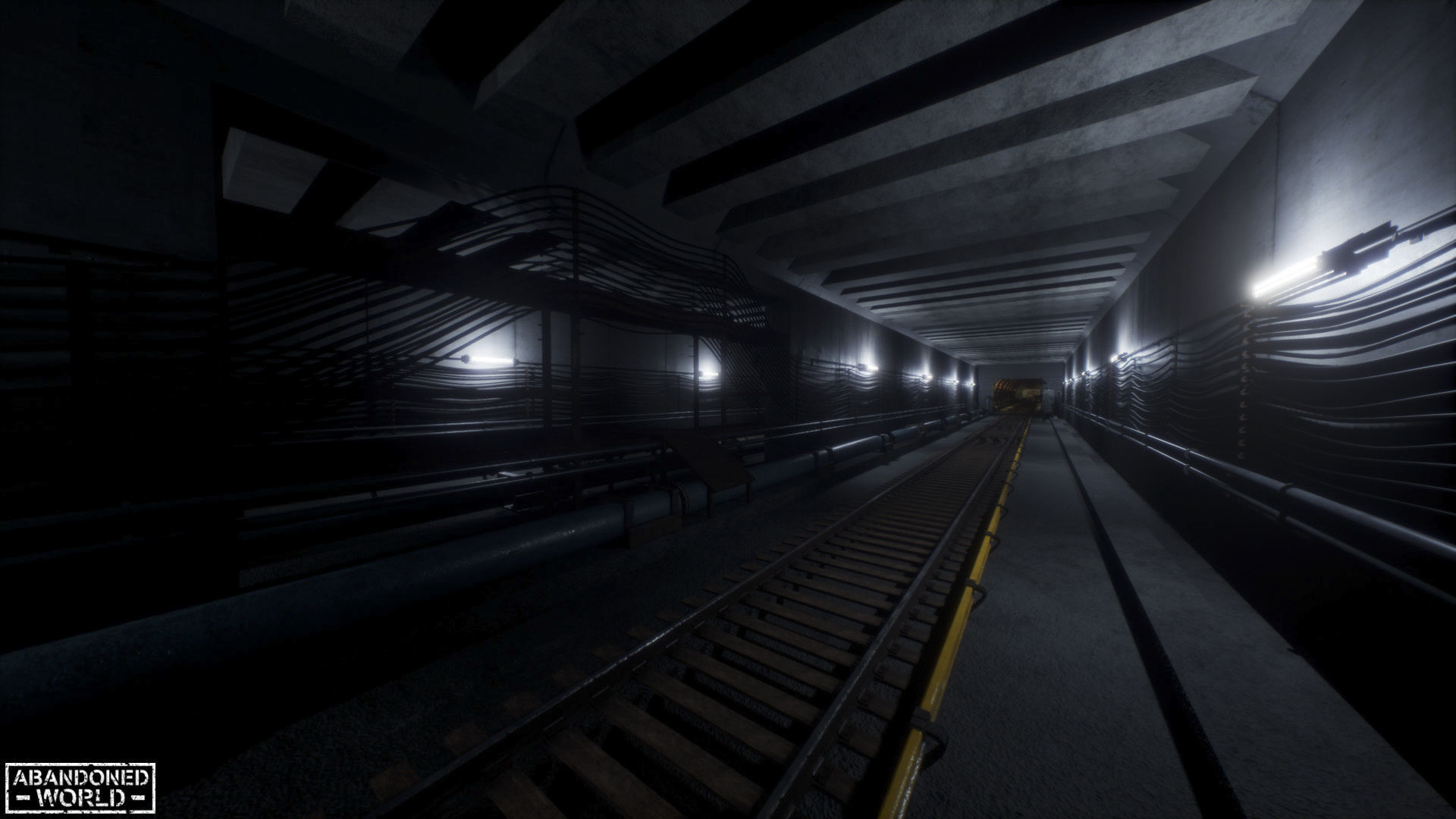 Modular Subway Tunnels for UE Low-poly 3D model_31