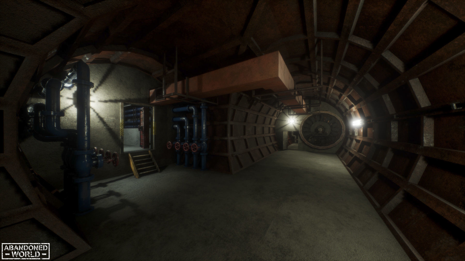 Modular Subway Tunnels for UE Low-poly 3D model_14