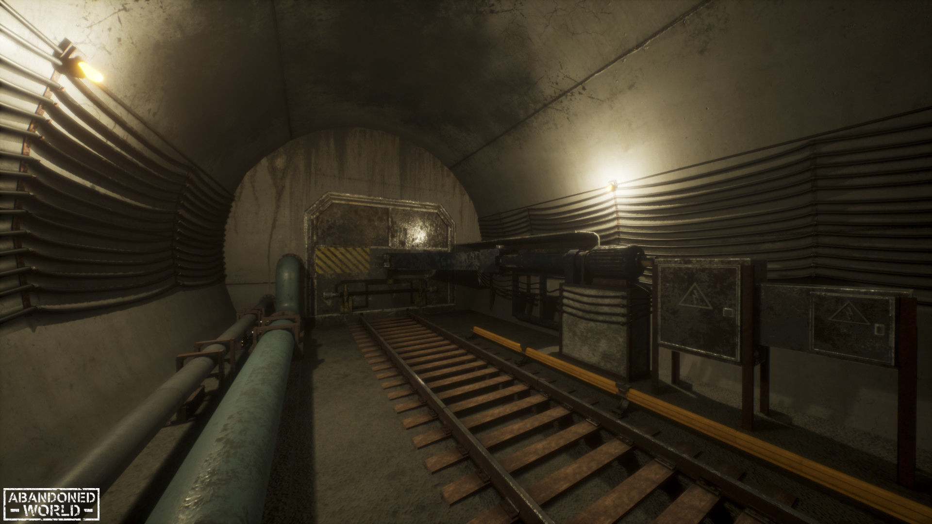 Modular Subway Tunnels for UE Low-poly 3D model_8