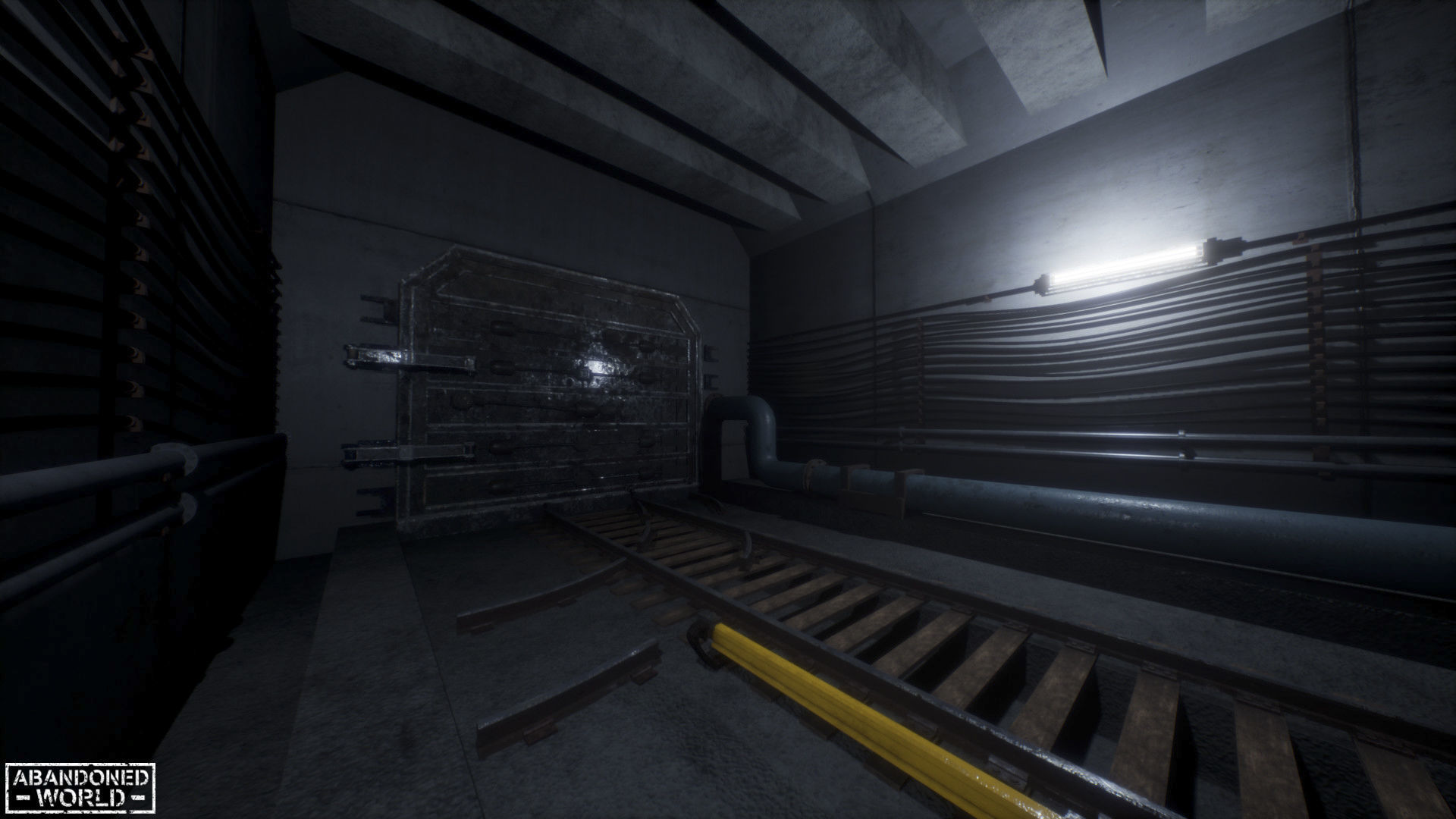 Modular Subway Tunnels for UE Low-poly 3D model_33