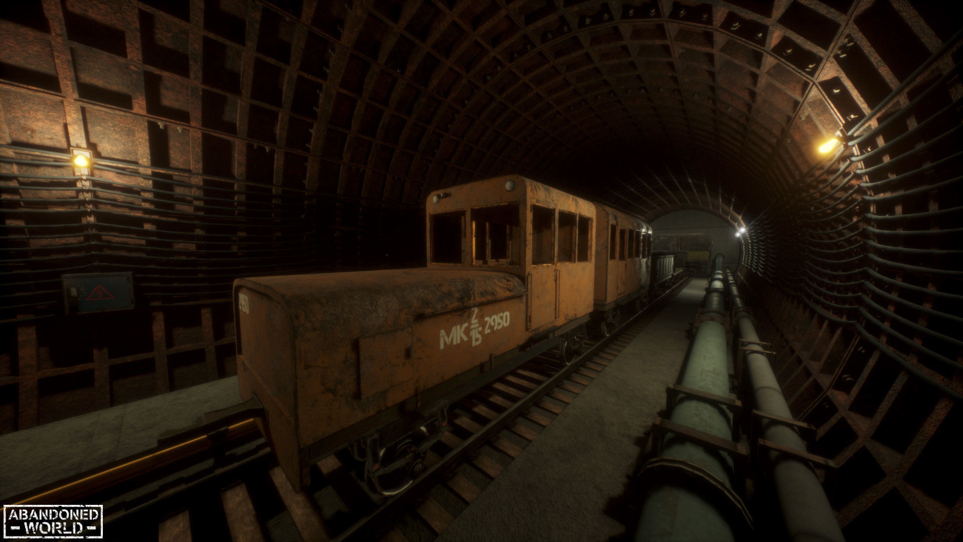 Modular Subway Tunnels for UE Low-poly 3D model_3