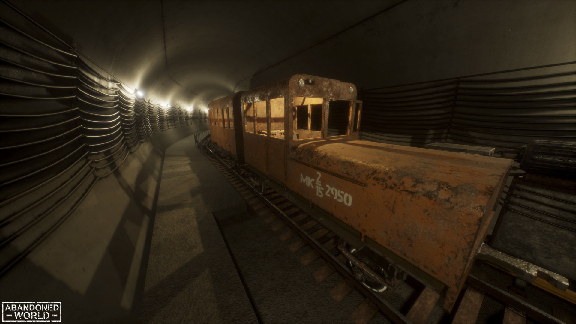 Modular Subway Tunnels for UE Low-poly 3D model_11