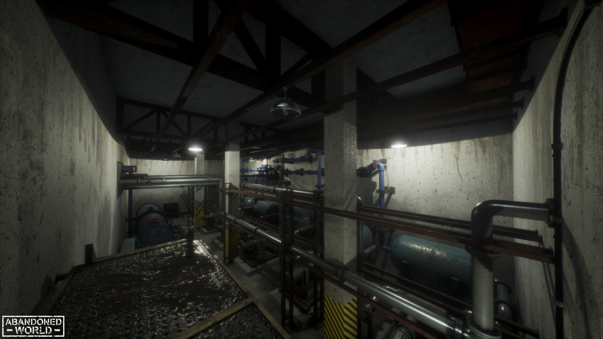 Modular Subway Tunnels for UE Low-poly 3D model_24