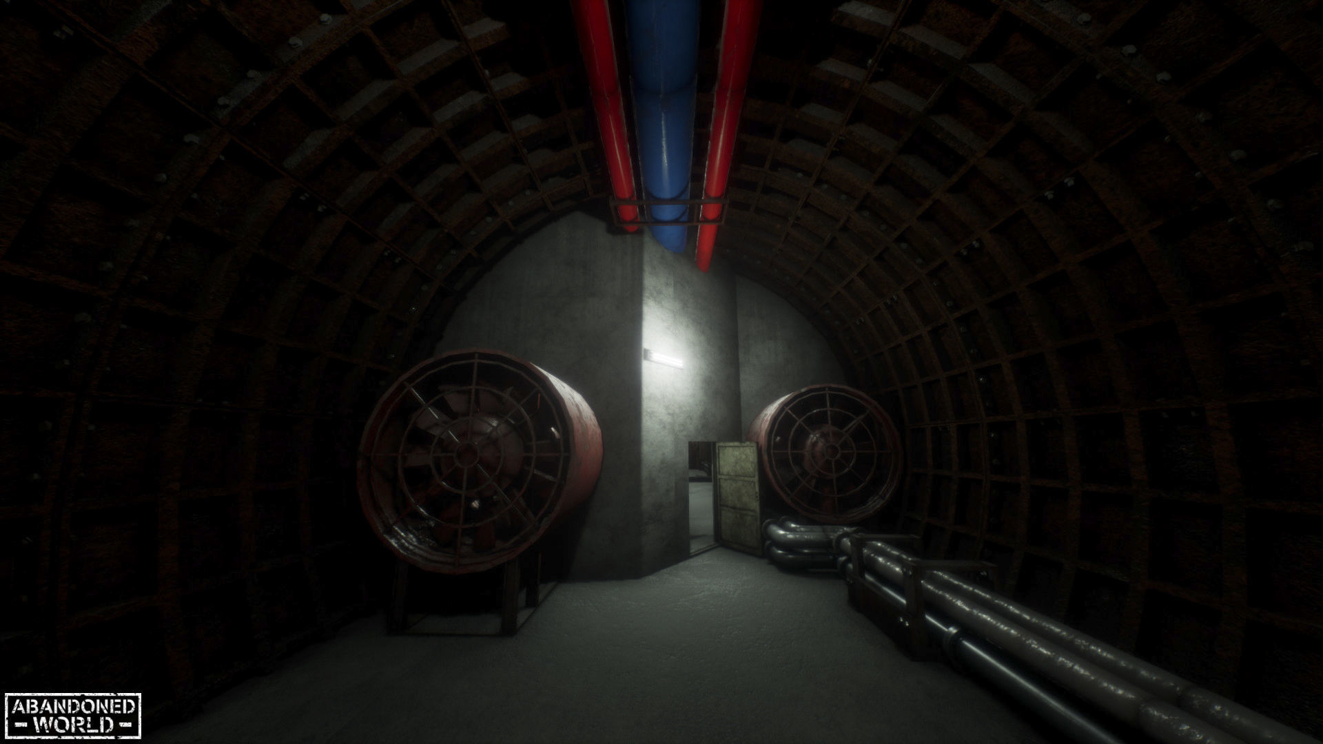 Modular Subway Tunnels for UE Low-poly 3D model_36