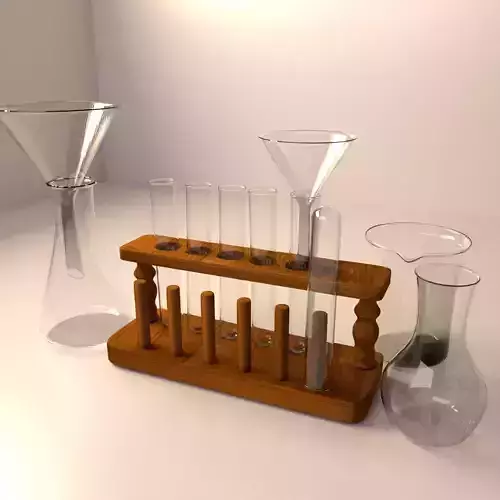 Test Tube Rack Set 3D model