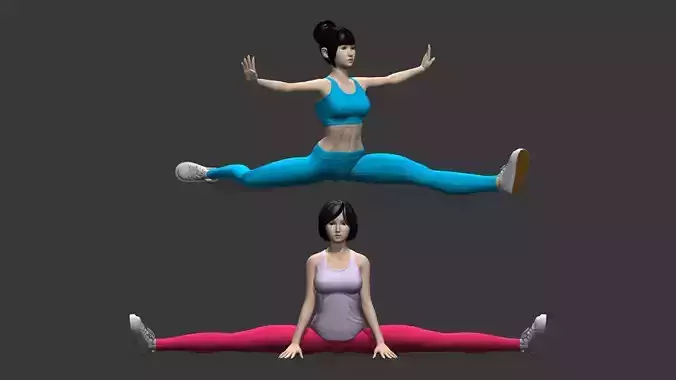 Fitness Trainer Yumi 3D model
