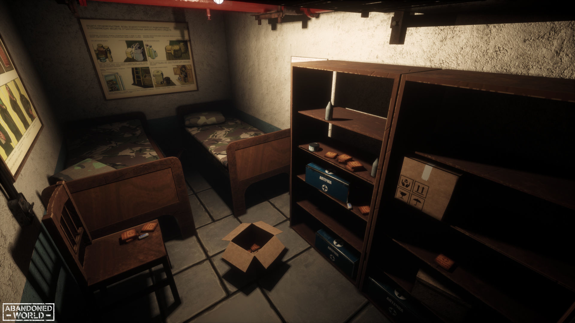 Modular Abandoned Shelter for UE Low-poly 3D model_15