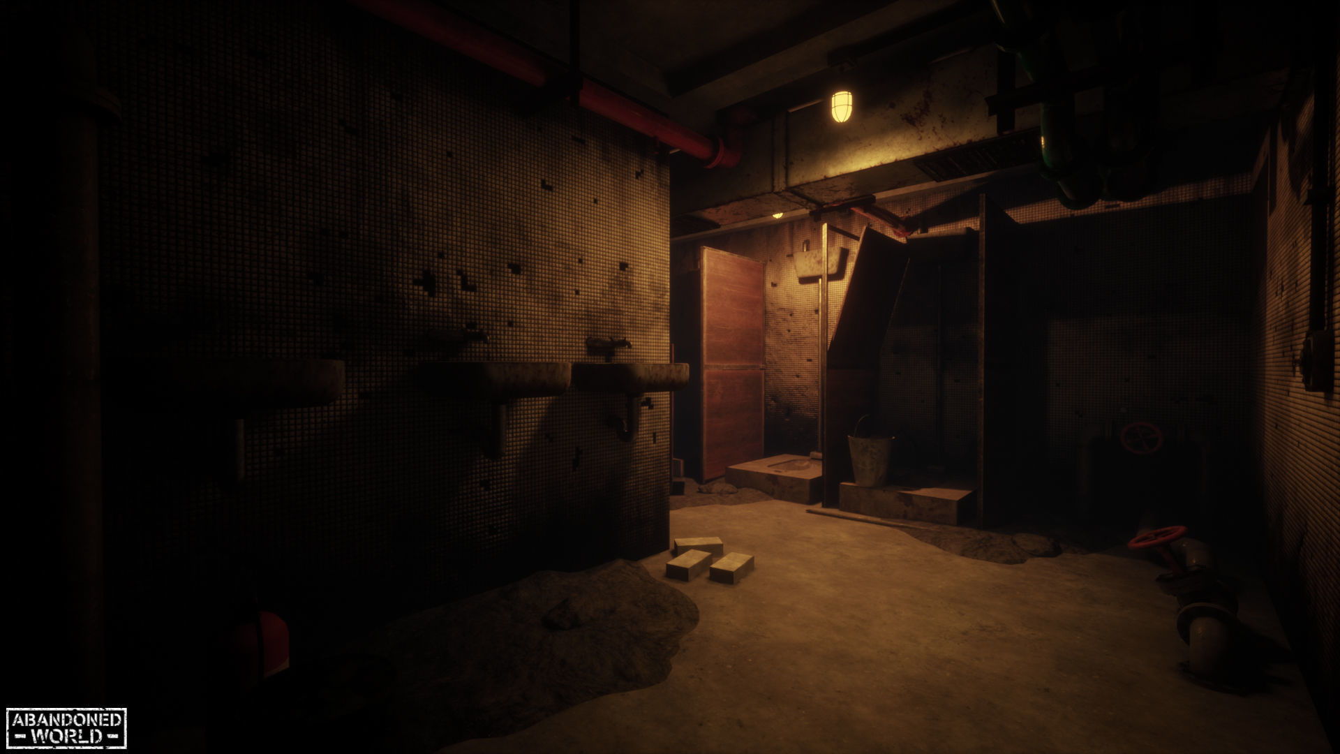 Modular Abandoned Shelter for UE Low-poly 3D model_7