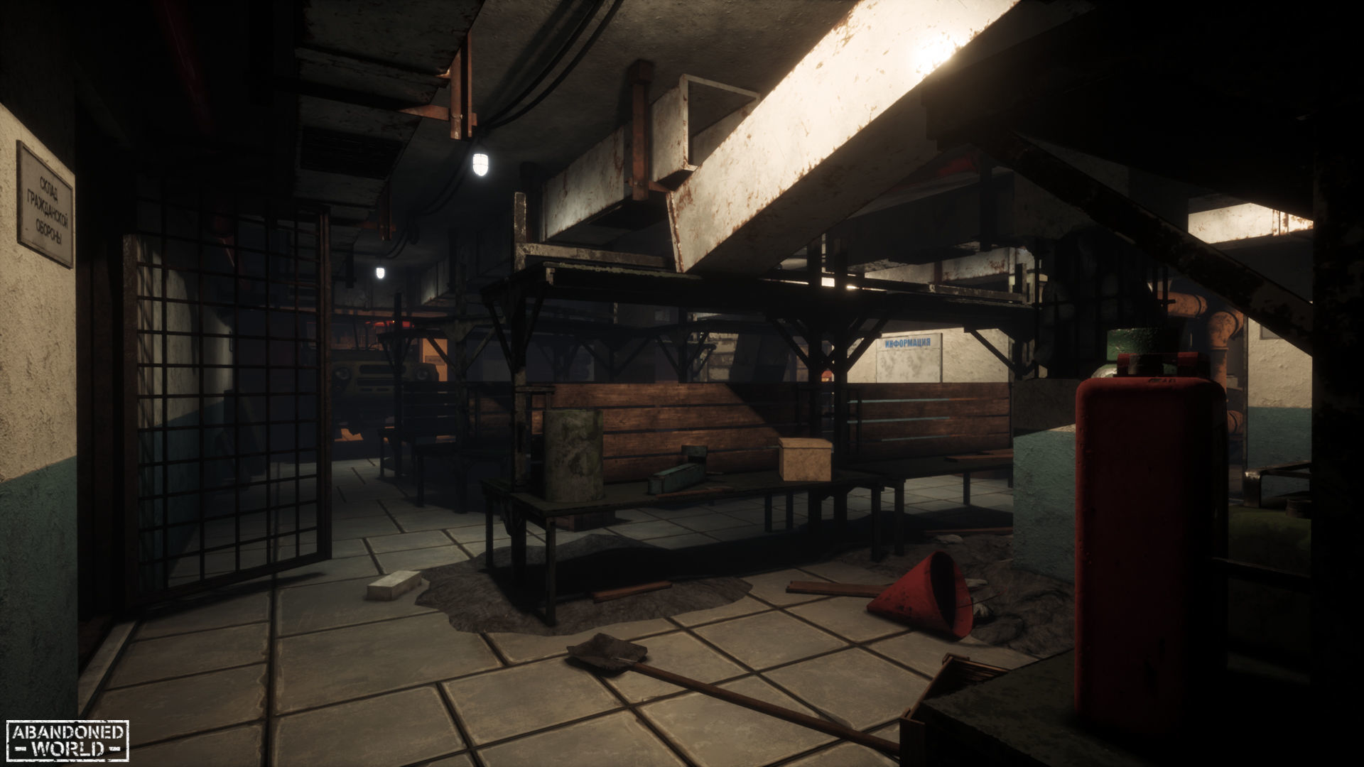 Modular Abandoned Shelter for UE Low-poly 3D model_20