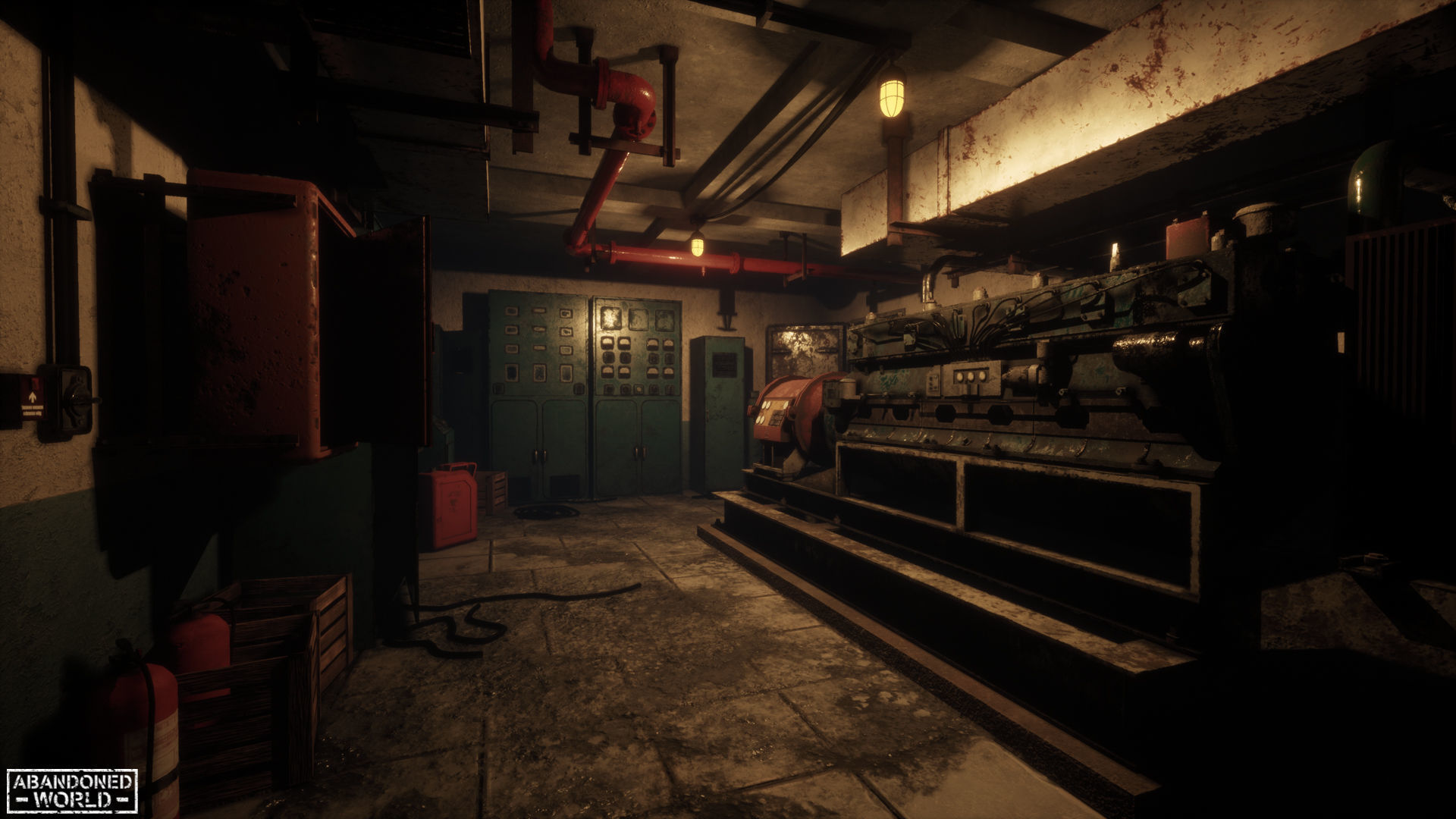 Modular Abandoned Shelter for UE Low-poly 3D model_5