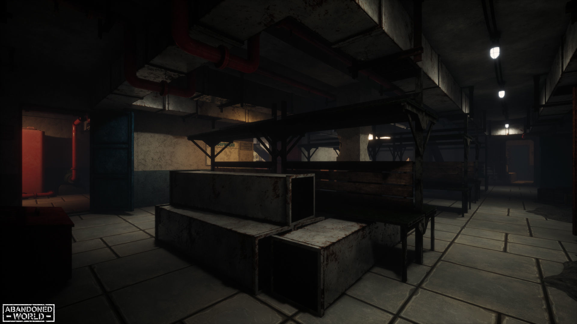 Modular Abandoned Shelter for UE Low-poly 3D model_21