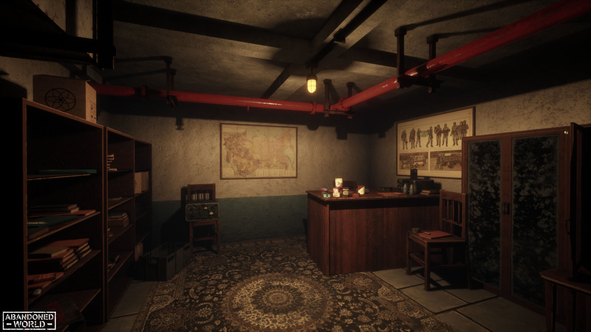 Modular Abandoned Shelter for UE Low-poly 3D model_19