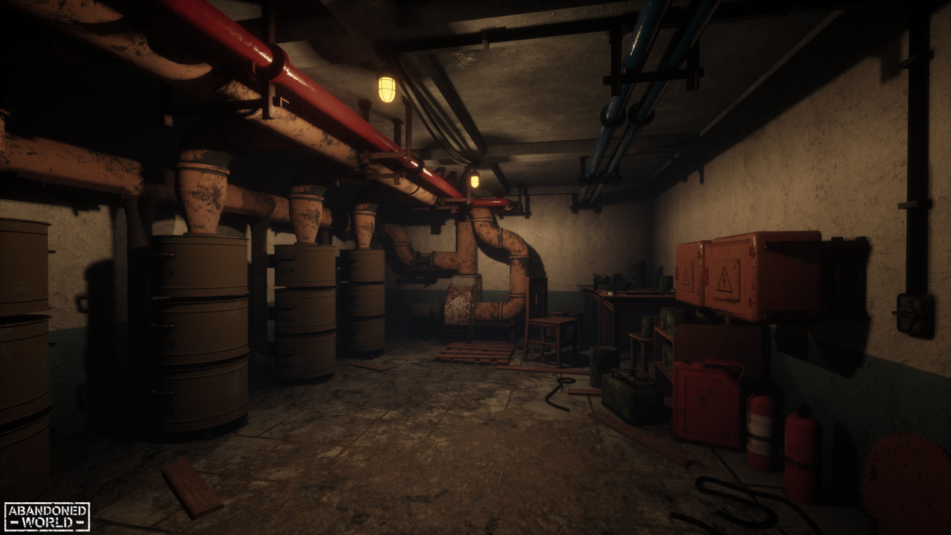 Modular Abandoned Shelter for UE Low-poly 3D model_14